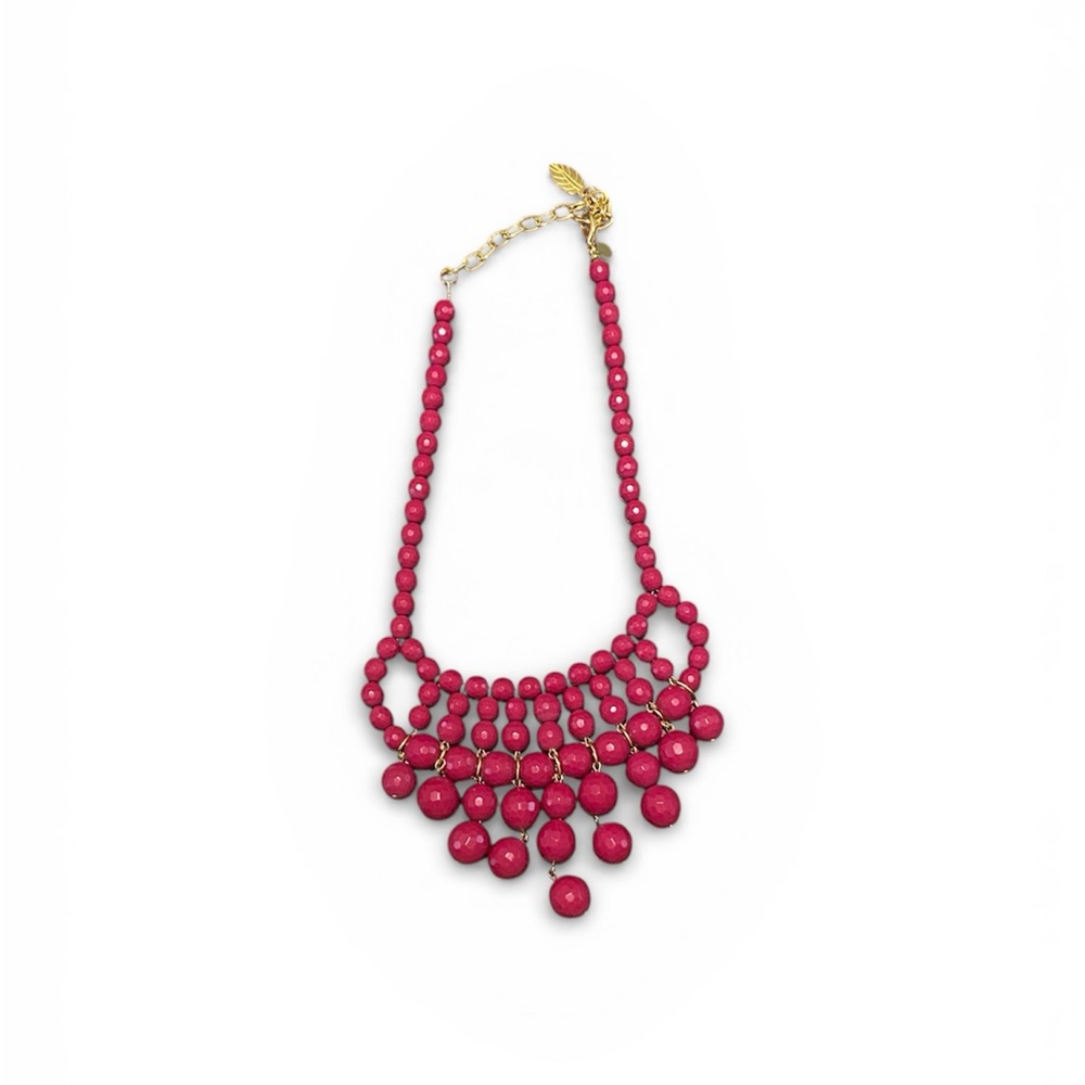 David Aubrey Elegant Pink Beaded Necklace